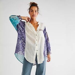 Free People Sun Valley bandana print tunic